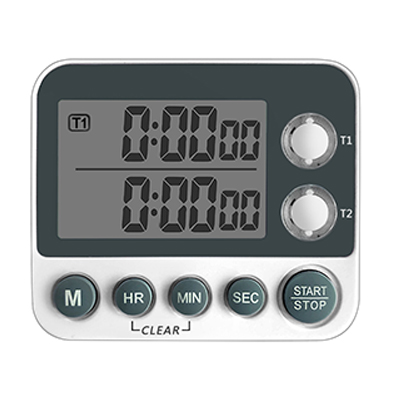 Dual Channel Count Up And Down Digital Cooking Timer