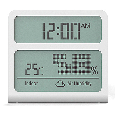 Large Display Digital Thermometer Hygrometer With Clock
