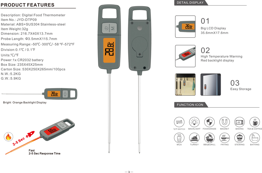 Best Instant Read Digital Candy Thermometer Factory