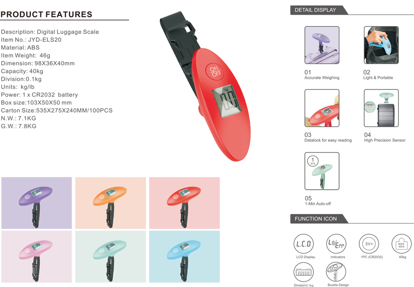 Portable Digital Electronic Suitcase Travel Weighs Scale Suppliers and Manufacturers